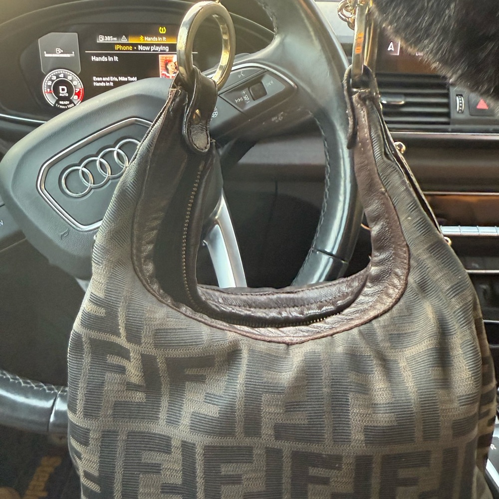 Fendi Black and Brown Monogram Bag